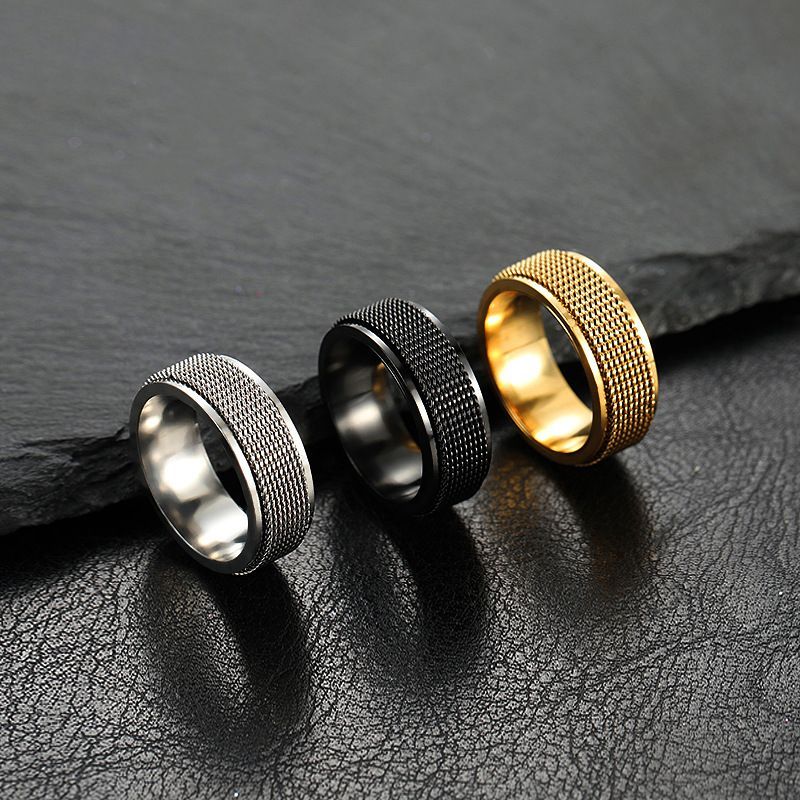 Textured Mesh Spinner Ring